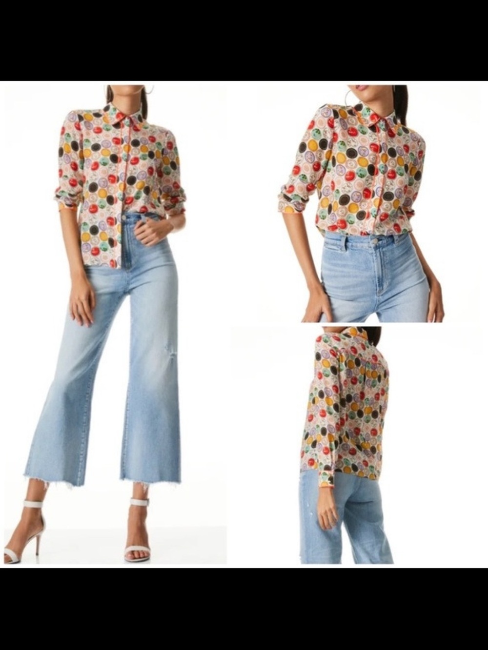 Alice+Olivia Silk Willa Blouse